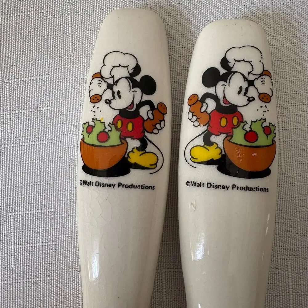 Vintage Walt Disney Salad Spoon and Fork‎